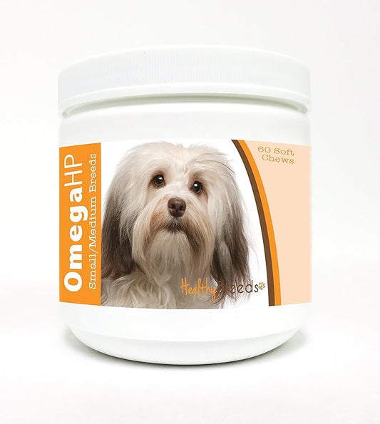 Healthy Breeds Havanese Omega HP Fatty Acid Skin and Coat Support Soft Chews 60 Count
