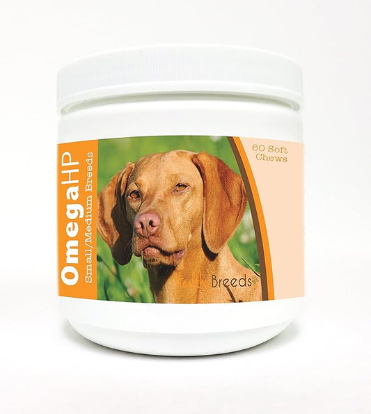 Healthy Breeds Vizsla Omega HP Fatty Acid Skin and Coat Support Soft Chews 60 Count