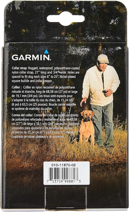 Garmin 3/4-Inch Red Collar Strap for Garmin Delta Series