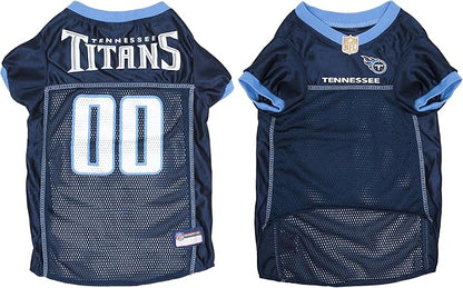 NFL Tennessee Titans Dog Jersey, Size: Large. Best Football Jersey Costume for Dogs & Cats. Licensed Jersey Shirt