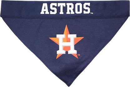 Pets First MLB Houston Astros Reversible Bandana Size XX-Large for Dogs & Cats. 2 Sided Sports Bandana,Premium Embroidery Team Logo, All MLB Teams Available