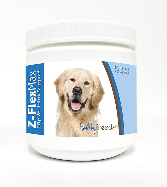 Healthy Breeds Golden Retriever Z-Flex Max Hip and Joint Soft Chews 50 Count