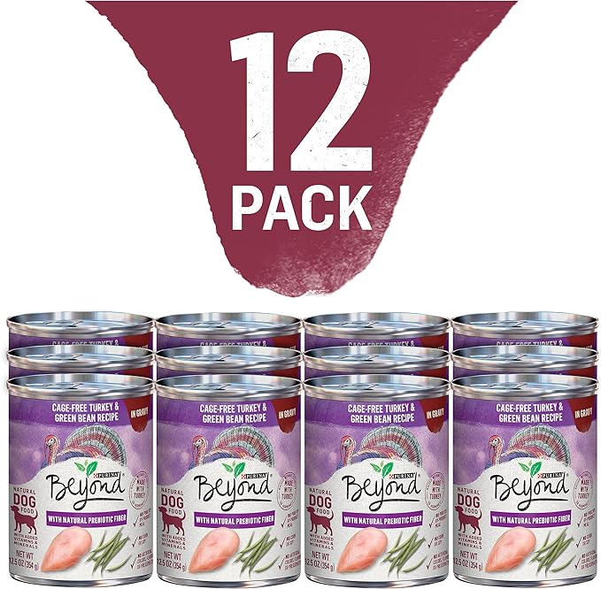 Purina Beyond Grain Free Gravy Wet Dog Food, Grain Free Turkey & Green Bean Recipe in Gravy - (12) 12.5 oz. Cans