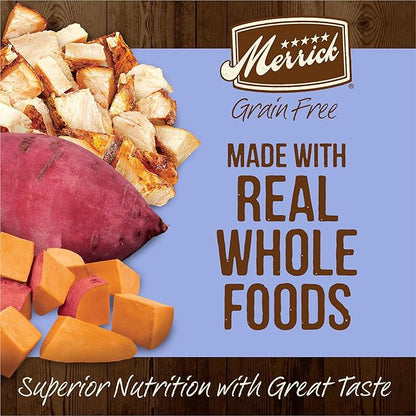 Merrick Dry Puppy Food, Real Chicken and Sweet Potato Grain Free Dog Food Recipe - 10 lb. Bag