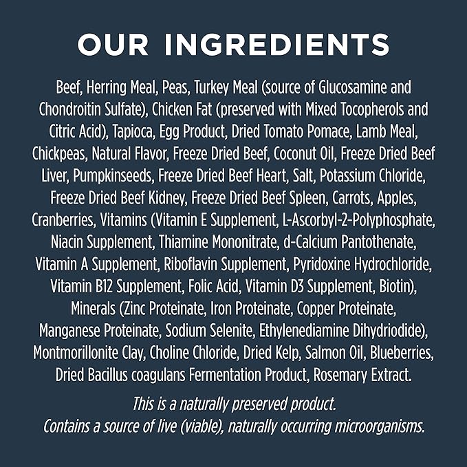 Instinct Raw Boost Small Breed Grain Free Recipe with Real Beef Natural Dry Dog Food, 4 lb. Bag