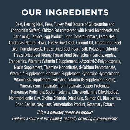 Instinct Raw Boost Small Breed Grain Free Recipe with Real Beef Natural Dry Dog Food, 4 lb. Bag