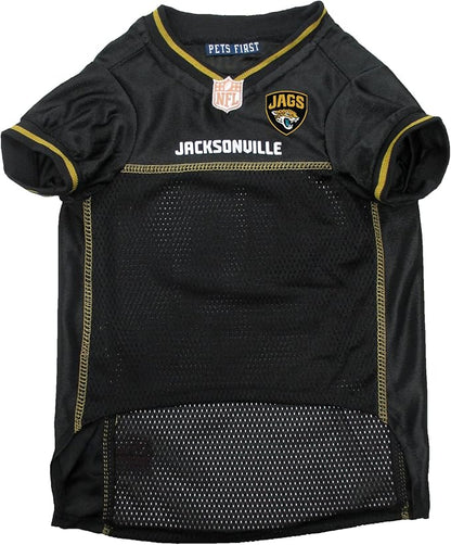 NFL Jacksonville Jaguars Dog Jersey, Size: XX-Large. Best Football Jersey Costume for Dogs & Cats. Licensed Jersey Shirt