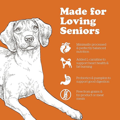 Now Fresh Grain Free Dog Food, 3.5 lb - Dry Dog Food Senior Recipe for Dogs - Real Meat and Fish for Protein - Healthy Diet for Small, Medium and Large Breed