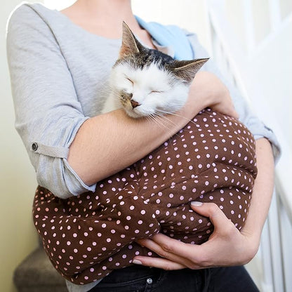 iPrimio Reversible Dog Carrier Sling & Cat Sling - Pet Sling Carrier for Cats, Puppy Sling, Cat Papoose Carrier Front, Hands Free Pet Carrier - Soft Pouch, Tote, Grey-Cat Carrier & Cat Front Carrier