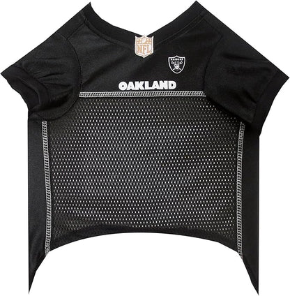 NFL Raiders Dog Jersey, Size: X-Large. Best Football Jersey Costume for Dogs & Cats. Licensed Jersey Shirt