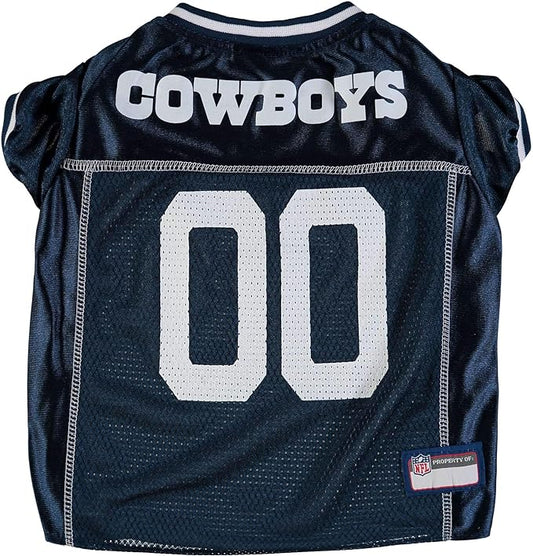 NFL Dallas Cowboys Dog Jersey, Size: X-Small. Best Football Jersey Costume for Dogs & Cats. Licensed Jersey Shirt