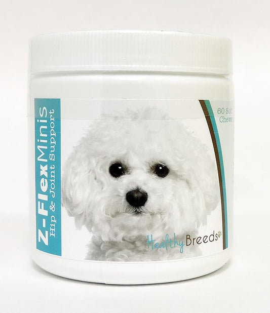 Healthy Breeds Bichon Frise Z-Flex Minis Hip and Joint Support Soft Chews 60 Count
