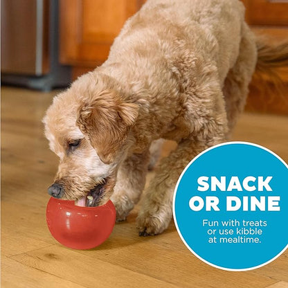 Outward Hound Lil' Snoop Interactive Treat Dispensing Dog Toy, Small, Red