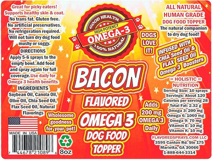 Green Seal Products Bacon Spray for Dry Dog Food, 8 Ounce (Pack of 1)