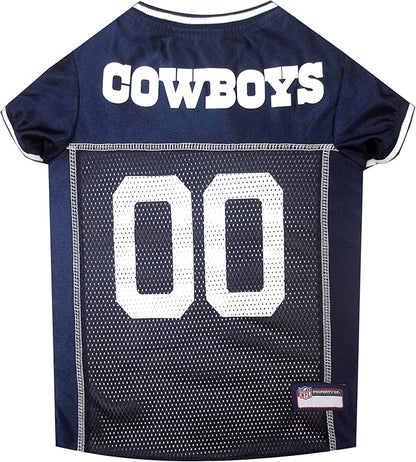NFL Dallas Cowboys Dog Jersey, Size: 3X-Large. Best Football Jersey Costume for Dogs & Cats. Licensed Jersey Shirt