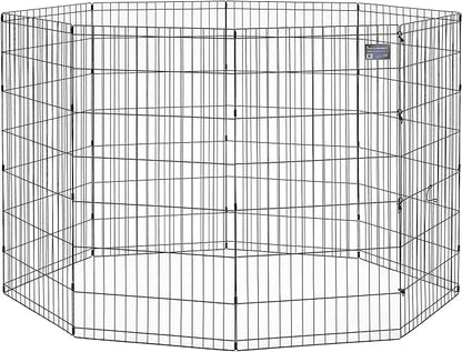 MidWest Homes for Pets Foldable Metal Dog Exercise Pen / Pet Playpen, 48'H x 24'W