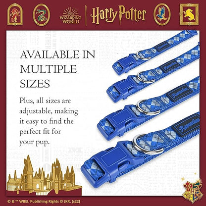 Harry Potter Ravenclaw Dog Collar in Size Large | Large Dog Collar, Harry Potter Dog Collar | Harry Potter Dog Apparel & Accessories for Hogwarts Houses, Ravenclaw