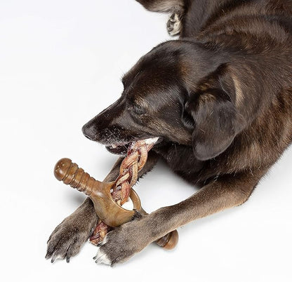 Benebone Pawplexer Interactive Treat Dispensing Tough Dog Puzzle Chew Toy, Made in USA, Large, Real Bacon Flavor