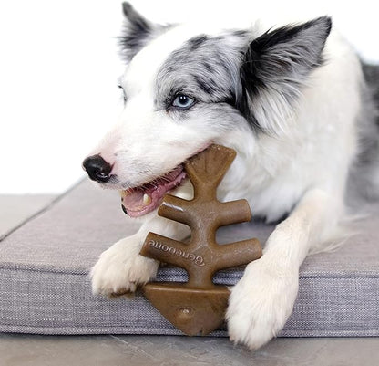 Benebone Medium Holiday 4-Pack Dog Chew Toys for Aggressive Chewers, Made in USA, 60lbs and Under & Tripe Bone Durable Dog Chew Toy for Aggressive Chewers, Real Tripe, Made in USA, Medium
