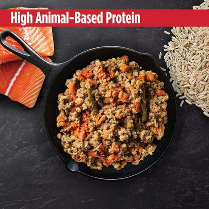 Nulo Gently-Cooked Meals Complete and Balanced Adult Wet Dog Food, Salmon & Brown Rice, 9 Ounce, 8 Count