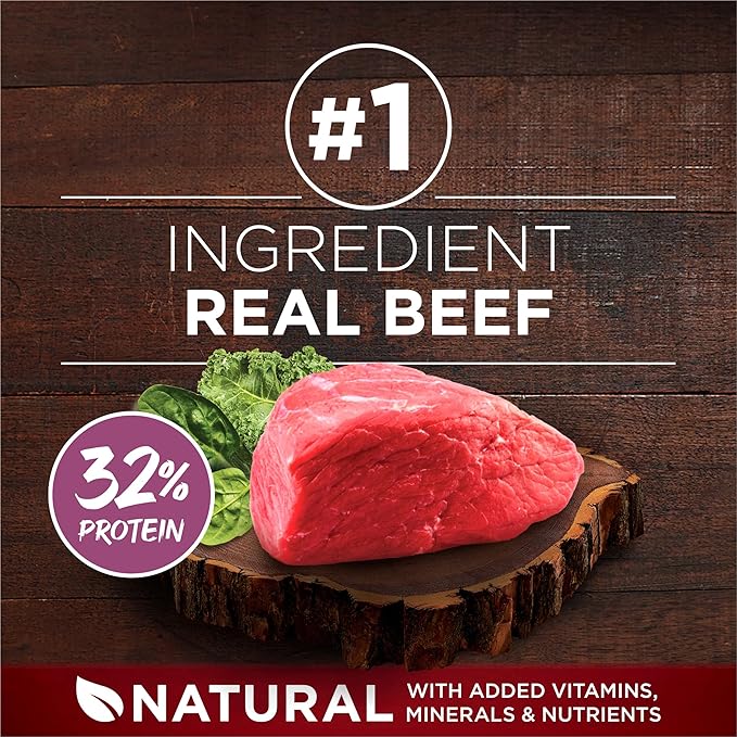 Purina One True Instinct Lean Muscle Support With Real Beef Natural With Added Vitamins, Minerals and Nutrients High Protein Dog Food - 3.8 lb. Bag
