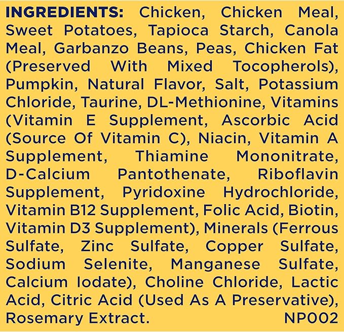 Nature′s Recipe Grain Free Small Breed Chicken, Sweet Potato & Pumpkin Recipe Dry Dog Food, 4 lb. Bag