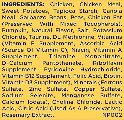 Nature′s Recipe Grain Free Small Breed Chicken, Sweet Potato & Pumpkin Recipe Dry Dog Food, 4 lb. Bag