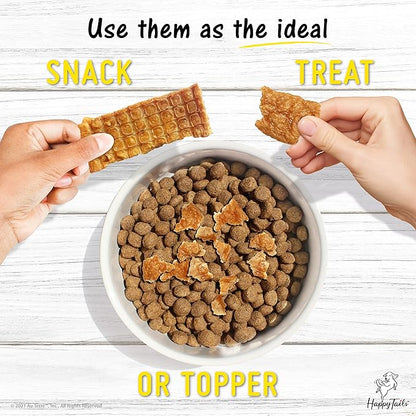 Canine Wellness Chicken Jazzy Jerky Treats for dogs, 2-PACK, 95% Protein, Prebiotics for Gut & Immune Health, Omega 3s & 6s for Skin & Coat Health, Made in The USA, (Two 15 oz. bags)