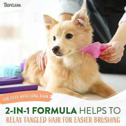 TropiClean 2-in-1 Papaya & Coconut Dog Shampoo and Conditioner | Natural Pet Shampoo Derived from Natural Ingredients | Cat Friendly | Made in the USA | 2.5 gallon