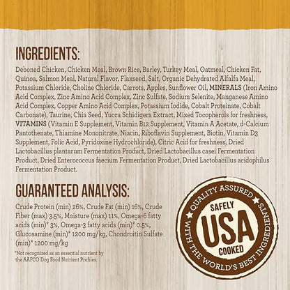 Merrick Healthy Grains Premium Adult Dry Dog Food, Wholesome and Natural Kibble with Chicken and Brown Rice - 33.0 lb. Bag