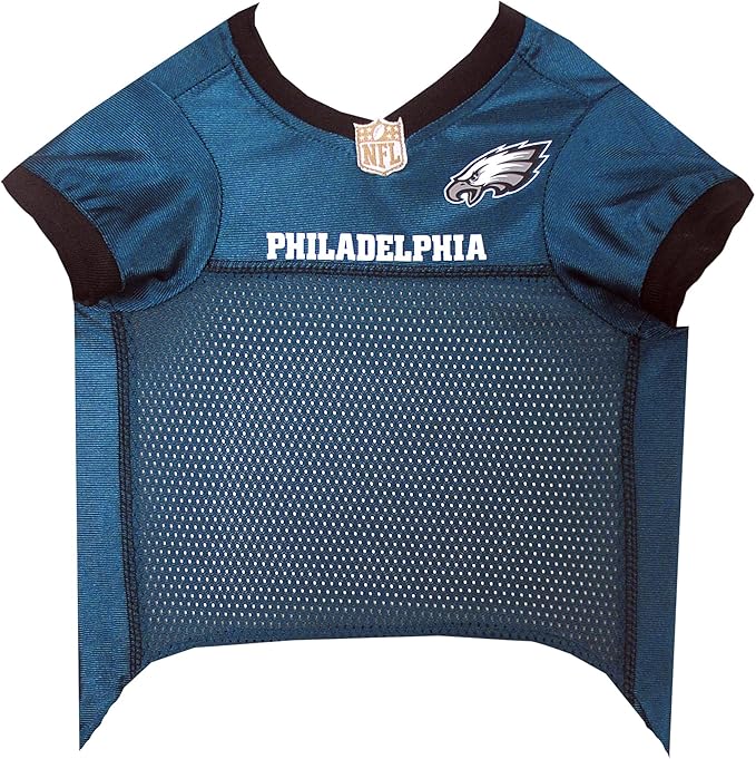 Pets First NFL Philadelphia Eagles Dog Jersey, Medium, Poly-mesh and Satin, Officially Licensed