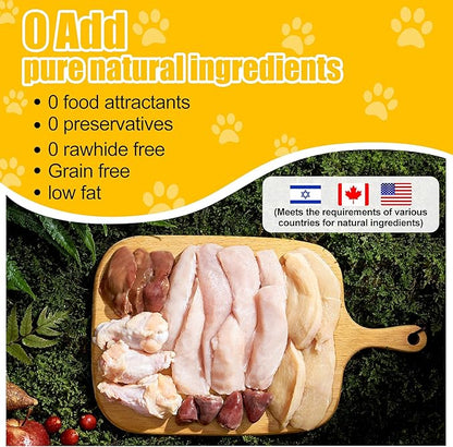 Dog Treats Chicken Rings, Single Ingredient Natural Chews, High Protein & Grain Free Training Treats for All Dogs, 11.6 oz
