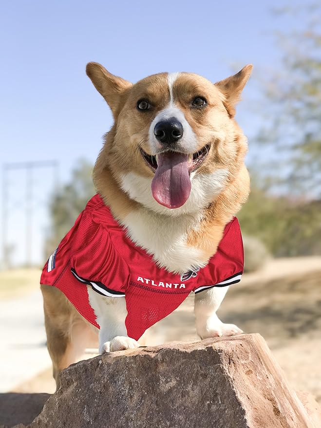 NFL Atlanta Falcons Dog Jersey, Size: XX-Large. Best Football Jersey Costume for Dogs & Cats. Licensed Jersey Shirt