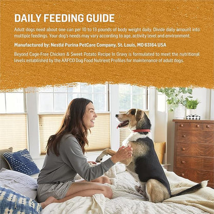 Purina Beyond Grain Free Chicken & Sweet Potato Recipe in Gravy Adult Wet Dog Food - 12/12.5 oz. Can