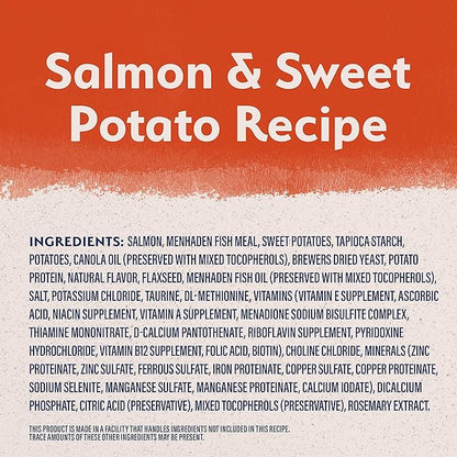 Natural Balance Limited Ingredient Adult Grain-Free Dry Dog Food, Salmon & Sweet Potato Recipe, 12 Pound (Pack of 1)