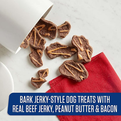 Nutrish Rachael Ray Bark Jerky-Style Dog Treats with Real Beef Jerky, Peanut Butter & Bacon, 4.5 Ounce (Pack of 5)