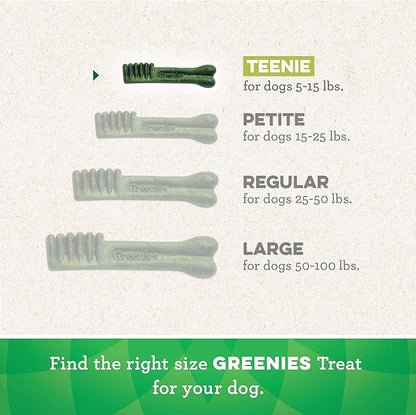 Greenies Aging Care TEENIE Natural Dental Care Dog Treats, 27 oz. Pack (96 Treats)