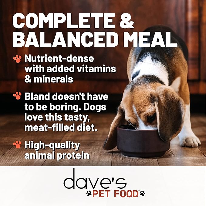 Dave's Pet Food Wet Dog Food (Liver & Beef), Made in USA Naturally Healthy Canned Dog Food, Added Vitamins & Minerals, Wheat & Gluten-Free, 13.2 oz Cans (Case of 12 pk)