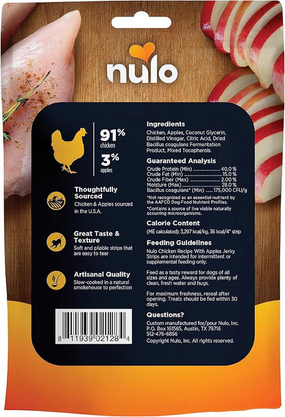 Nulo Freestyle Premium Jerky Strips Dog Treats, Grain-Free High Protein Jerky Strips made with BC30 Probiotic to Support Digestive & Immune Health