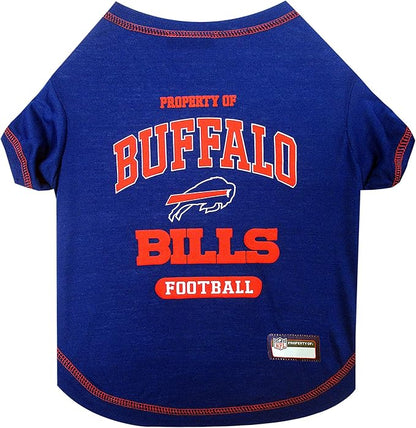 Pets First PET SHIRT for Dogs & Cats - NFL BUFFALO BILLS Dog T-Shirt, Small. - Cutest Pet Tee Shirt for the real sporty pup