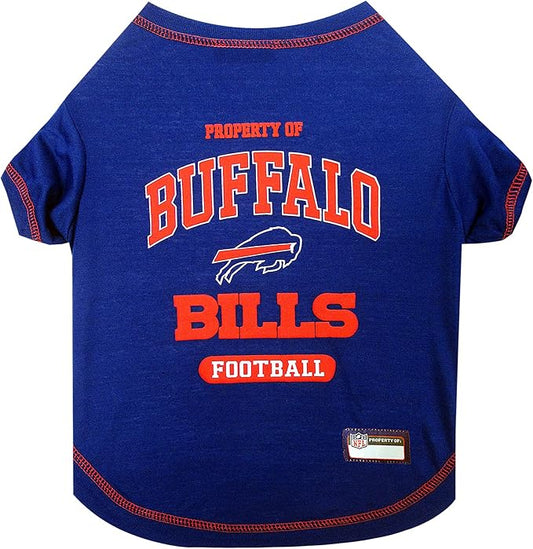 Pets First PET SHIRT for Dogs & Cats - NFL BUFFALO BILLS Dog T-Shirt, Small. - Cutest Pet Tee Shirt for the real sporty pup