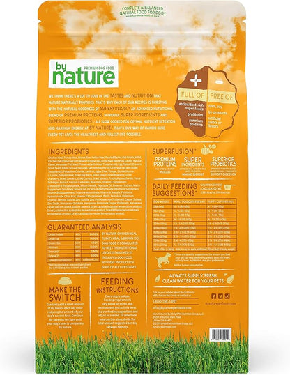 Dog Food Made in USA [Natural Dry Dog Food with Superfood Ingredients for Food Sensitivities and Immune Health], Chicken & Turkey Meal with Brown Rice Recipe, 44 lb. Bag (77080)