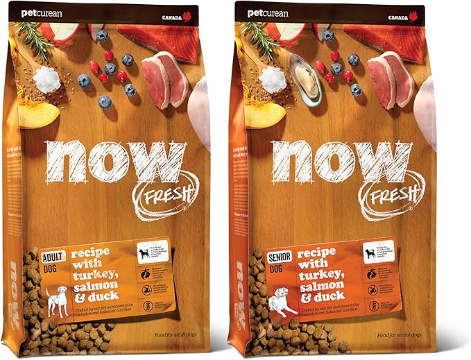 Now Fresh Grain Free Dog Food, 12 lb Adult & 22 lb Senior Recipe Dry Dog Food
