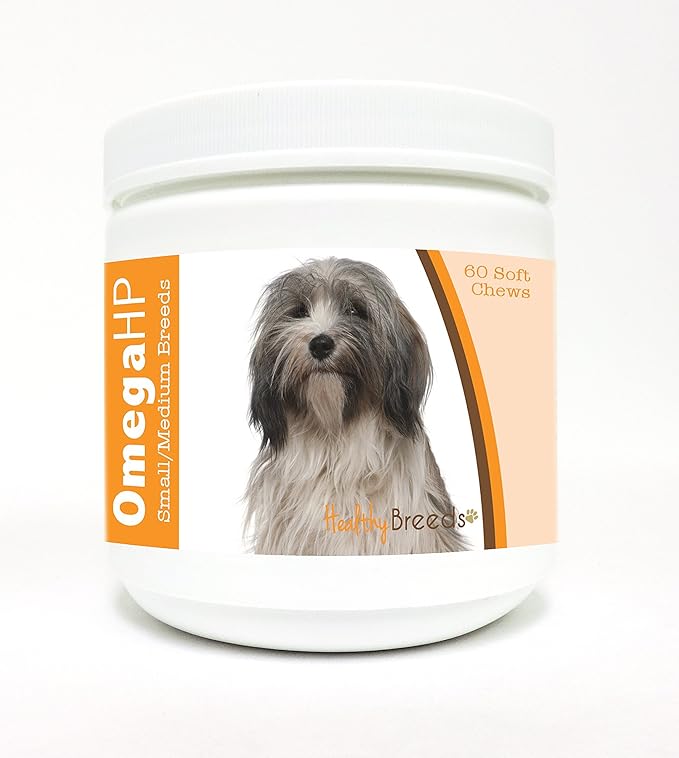 Healthy Breeds Tibetan Terrier Omega HP Fatty Acid Skin and Coat Support Soft Chews 60 Count