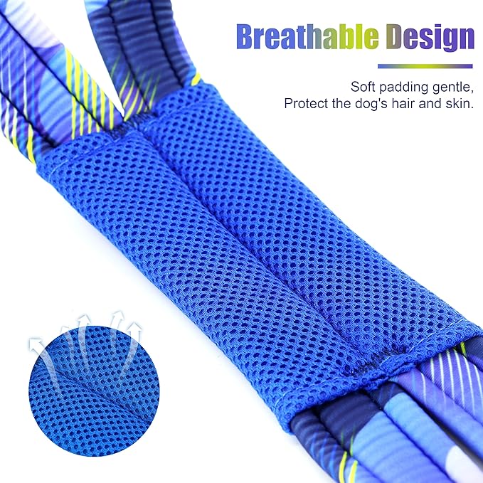 PET ARTIST Dog Weight Pulling Harness,Speed Training,Work Out Dog Sled Harness for Medium,Large Dogs,BLUE,L
