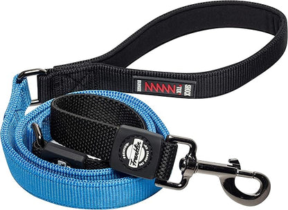 Franklin Pet Supply - Nylon Dog Leash - Comfort - Neoprene Handles- Shok-Tek Bungee System - 4 Foot - Dog Training - Walking