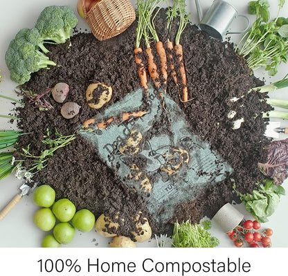 Home Compostable Dog Poop Bags, 180 Counts Unscented, Biodegradable Doggy Poop Bags Refills, Plant-Based Pet Waste Bags, Extra Thick & Leak Proof