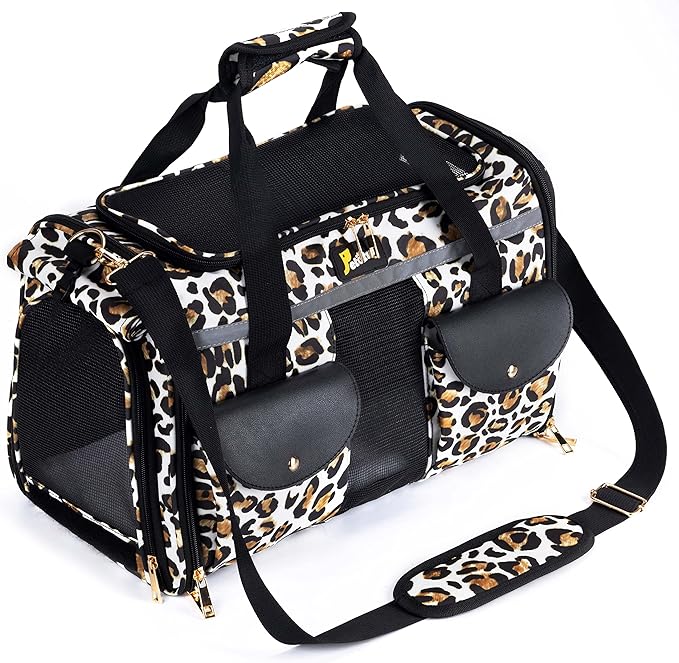 Pet Carrier Cat Carrier for Small Dogs, Dog Carrier, Cat Kennel, Dog Cat Pet Travel Carrier, Soft- Sided Pet Travel Carrier for Cats Dogs, Portable Foldable Pet Bag (Large)