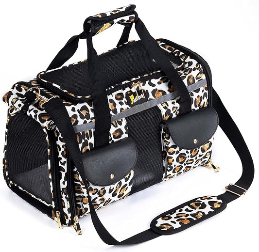 Pet Carrier Cat Carrier for Small Dogs, Dog Carrier, Cat Kennel, Dog Cat Pet Travel Carrier, Soft- Sided Pet Travel Carrier for Cats Dogs, Portable Foldable Pet Bag (Large)