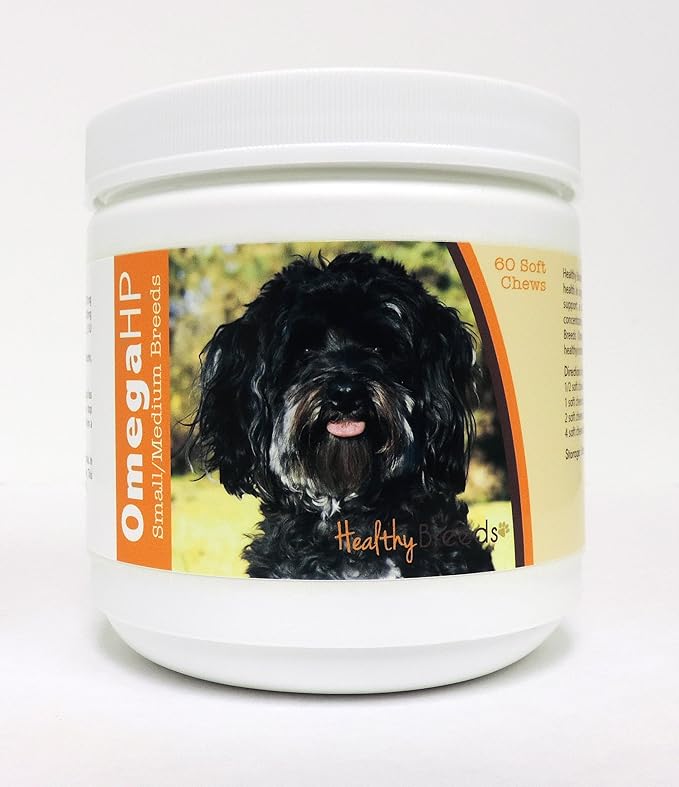 Healthy Breeds Maltipoo Omega HP Fatty Acid Skin and Coat Support Soft Chews 60 Count